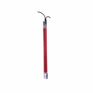 The fire grapple consists of a two part wooden handle in red color. At the top there is an iron hook with which you can reach objects from height and depth.