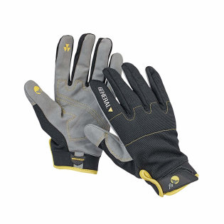 Protective work gloves Epops. Combined protective gloves with palm made of imitation suede.