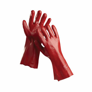 Protective work PVC gloves Redstart, protect your hands against mechanical risks.
