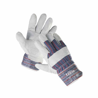 Protective work gloves Gull, with cow split leather palm. Provide hand protection from mechanical risks.