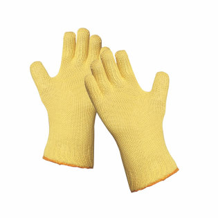 Knit glove with high cut and heat protection (up to 250°C), for general and heavy work in dry environments.