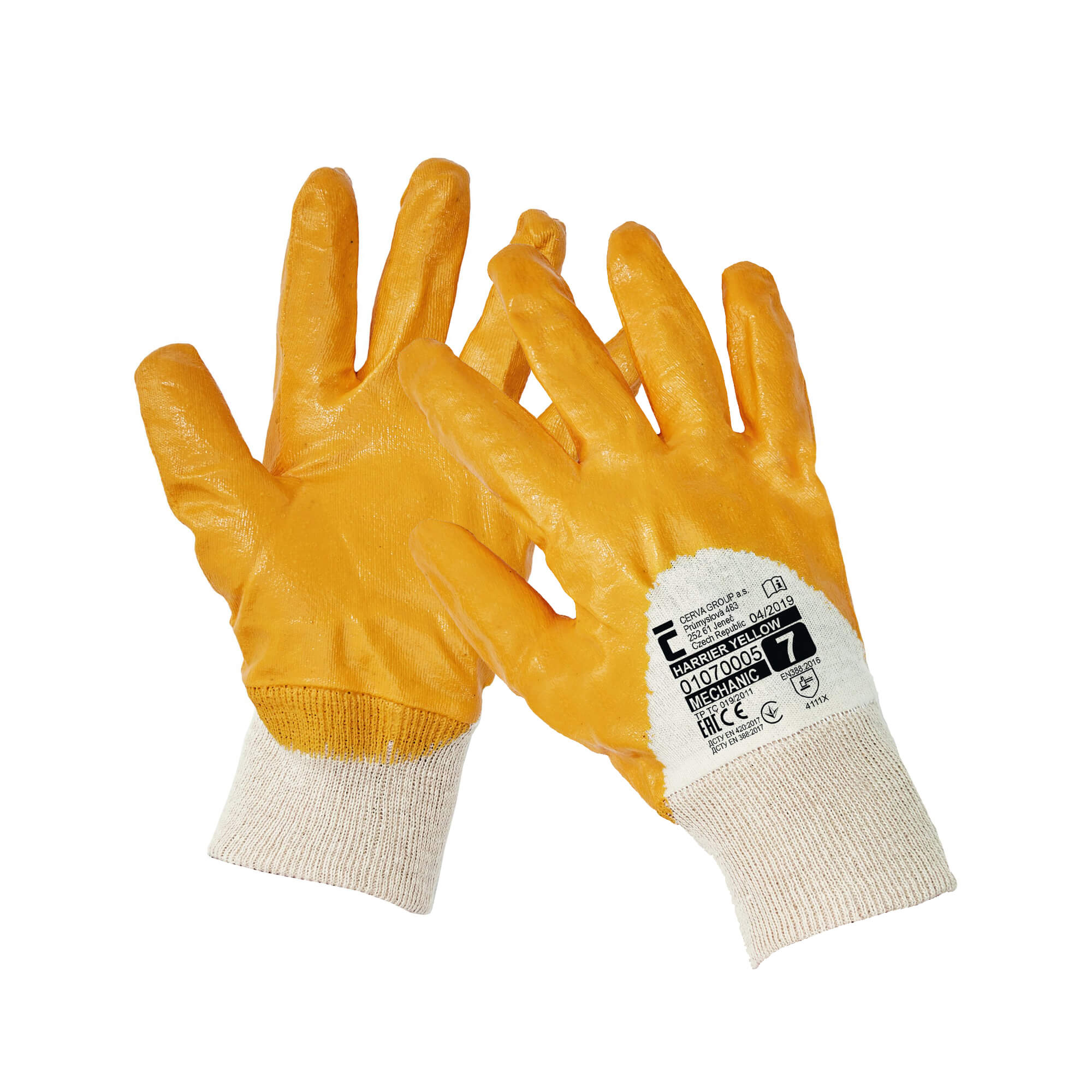 Protective work gloves Harrier Yellow