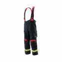 Protective fire fighting trousers protect firefighter from heat and other harmful impacts.