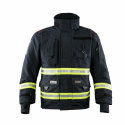 Protective fire suit for fire fighting at structural fire. Suit in accordance with EN 469 standard for fire protection.