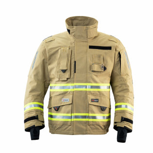 Fire intervention suit Texport Fire Stretch, IB-TEX®, gold color.
