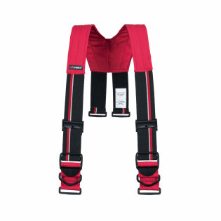 Naramenice za intervencijsko vatrogasno odijelo Comfort Quicklock crvene