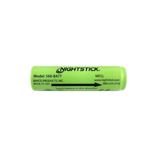 Rechargeable Li-ion battery for Nightstick TAC series flashlights.