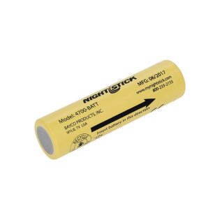 Rechargeable Li-ion battery for Nightstick flashlights.