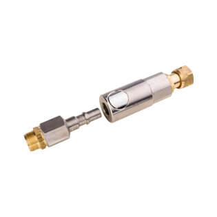 The quick coupling kit allows to quickly and easily connect the flexible connector to the fire trainer, in a few seconds.