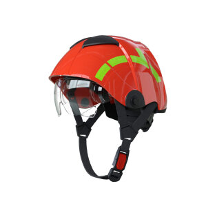 Firefighter helmet for wildland firefighting and technical rescue.