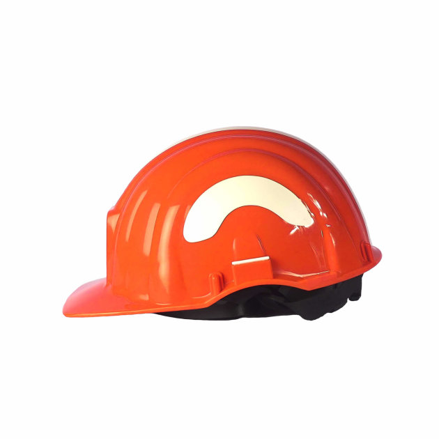 Fire helmet for forest fire PAB III FF, with pull-out visor and neck protection.