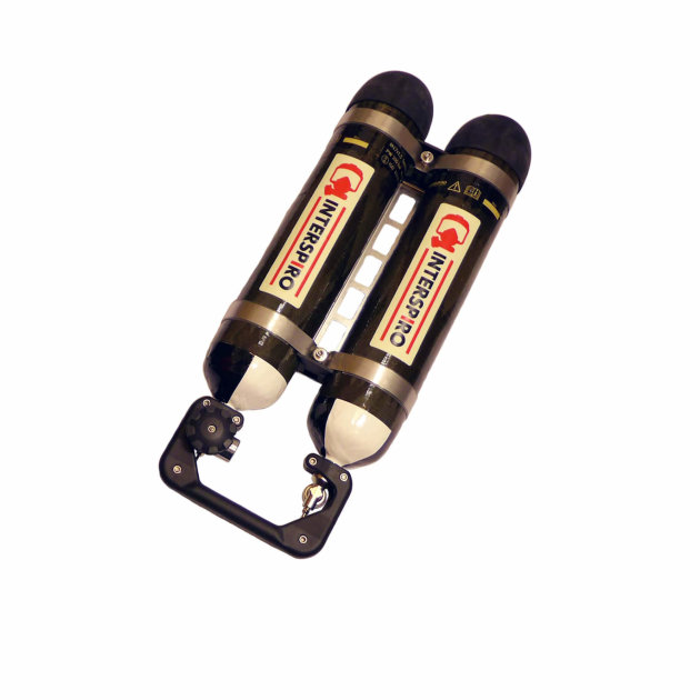 The Spirolite-Pack 323.4, Interspiro cylinder pack for breathing apparatus