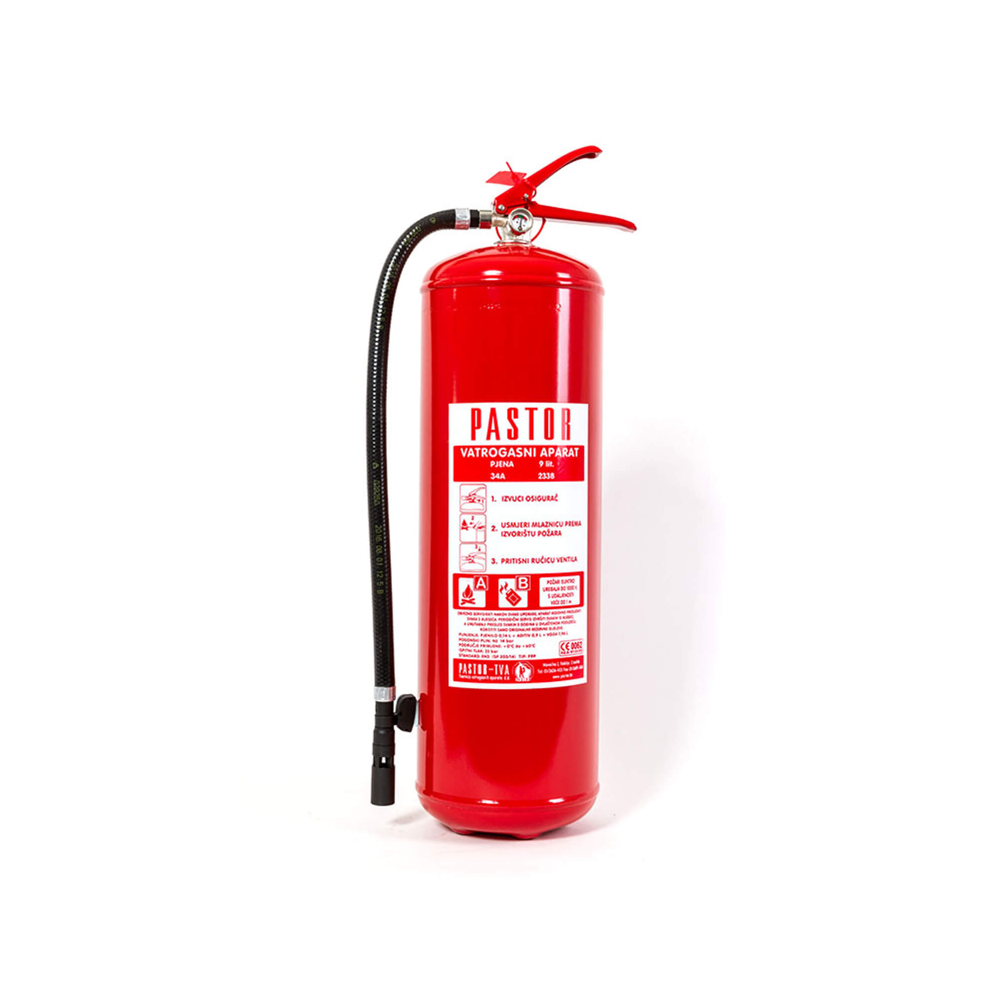 fire extinguisher F9P with foam afff