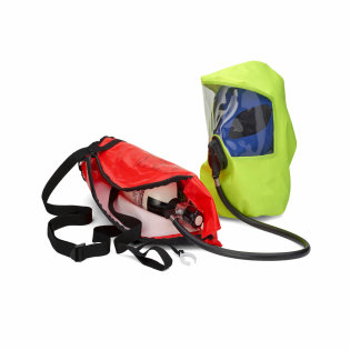 Spiroscape Emergency Escape Breathing Device, used to escape from smoke-filled or toxic environments