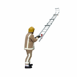Roof Ladders for firefighters with foldable hook