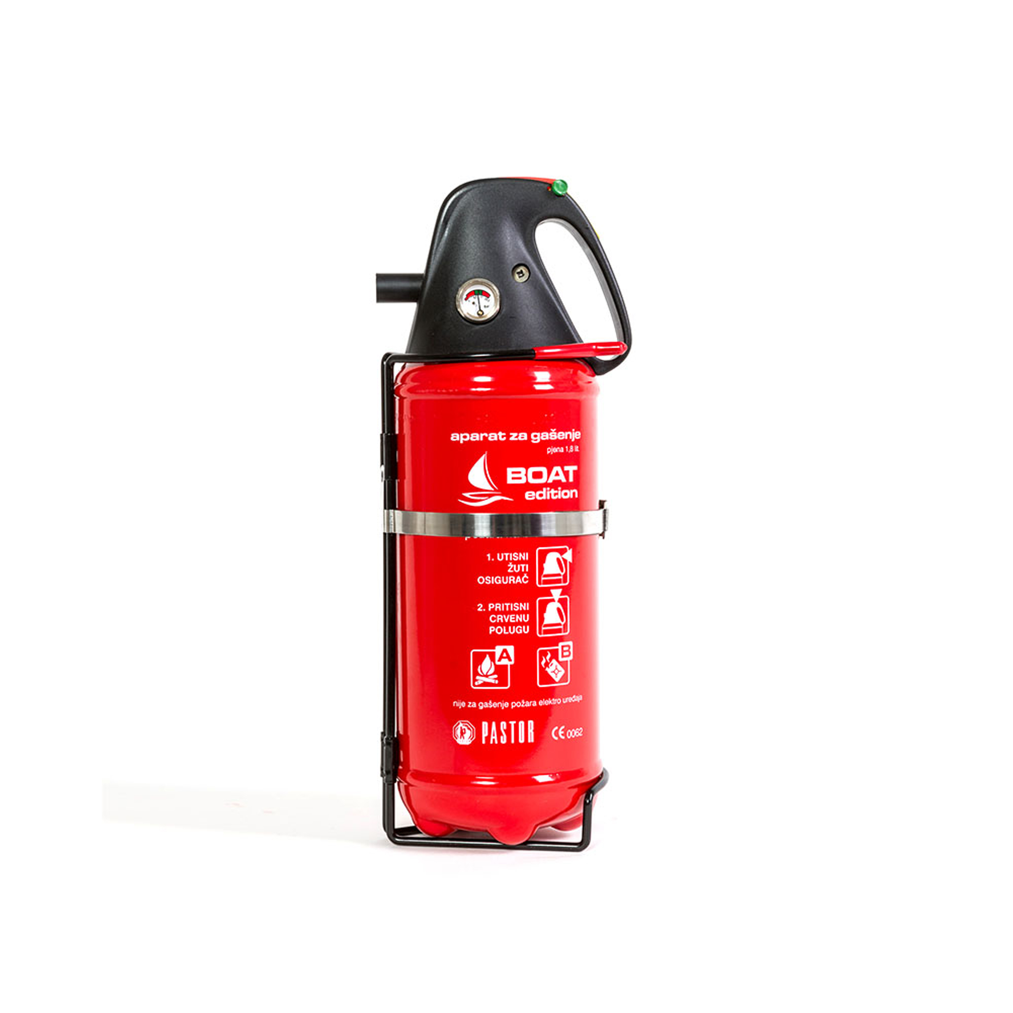 fire extinguisher PZ2E boat edition with foam