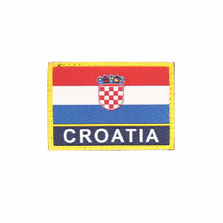 Amblem za rukav na čičak Hrvatska zastava