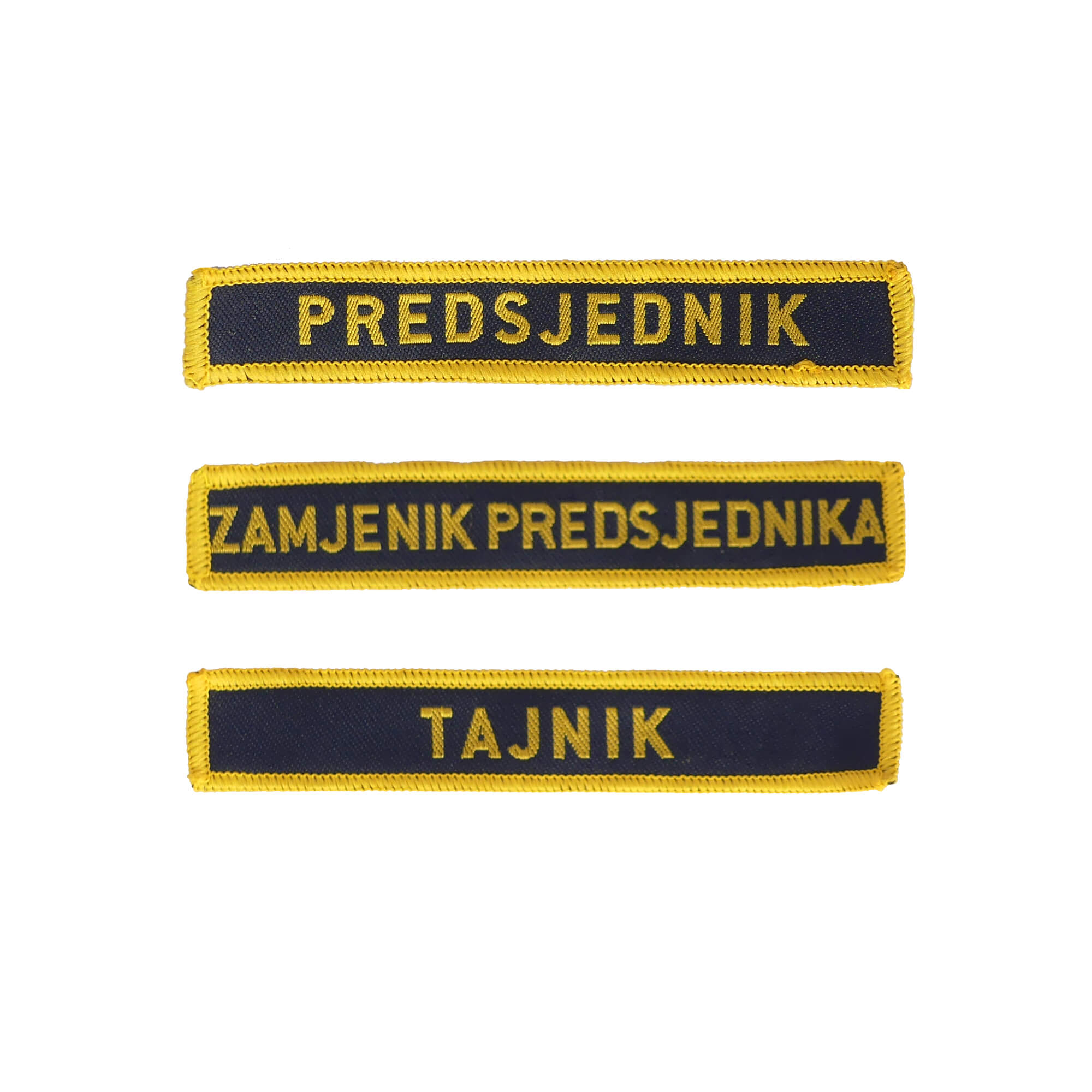 Last name / duty emblem