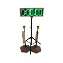Electronic time measuring clock
