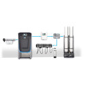 The automatic selector unit enables compressed air cylinders (cylinders) to be filled quickly at the filling panel from a single storage system (buffer) and via the compressor simultaneously.