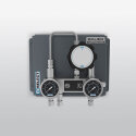 The automatic selector unit enables compressed air cylinders (cylinders) to be filled quickly at the filling panel from a single storage system (buffer) and via the compressor simultaneously.