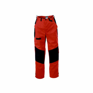 Radne zaštitne hlače Spektar, crvene, sa dodatnim pojačanjem na koljenima