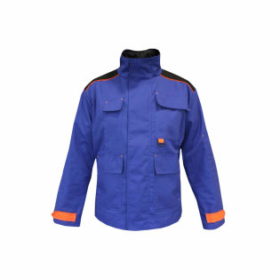 Work jacket Spektar with five functional pockets, royal blue color