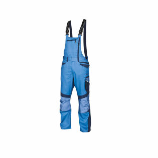 Radne farmer hlače R8ED+, sa podesivim tregerima, plave