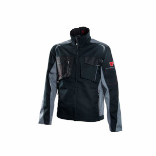 Work Jacket R8ED+, with Cordura reinforcements on pockets, Black color