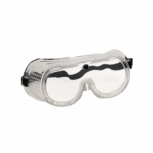 Monolux safety goggles, with adjustable rubber band