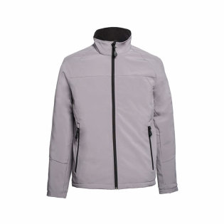 Softshell Jacket Spektar, gray color, made of breathable softshell fabric, resistant to water and wind
