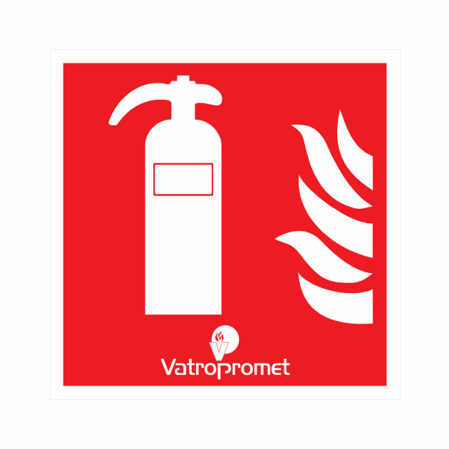 Fire Extinguisher Sticker for cabinet or wall