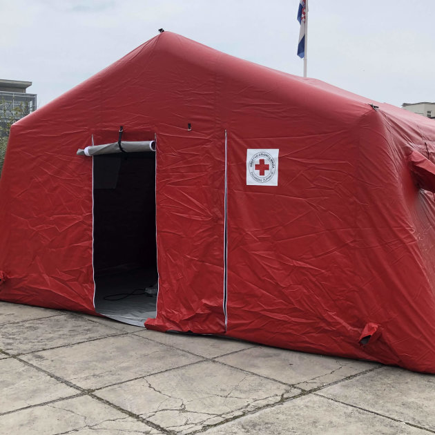 Šator na napuhavanje RCY 45, za Crveni križ, policiju, vatrogasce i civilnu zaštitu
