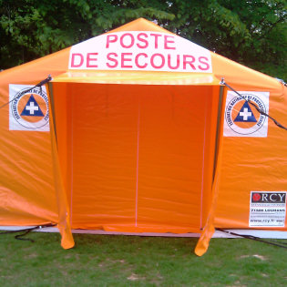 Šator na napuhavanje RCY 75, za Crveni križ, policiju, vatrogasce i civilnu zaštitu