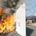 Inferno Block Fire Sails, protect buildings and property from radiant heat