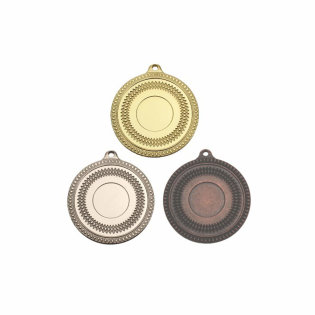 Medal Set for Fire and Sports Competitions, Gold, Silver and Bronze - 60 mm