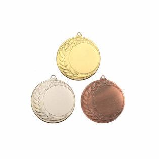 Medal Set for Fire and Sports Competitions, Gold, Silver and Bronze - 70 mm