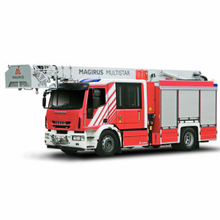 Firefighting Special Vehicle Magirus MultiStar, with rescue cage and tank pumper