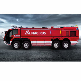 Aerodromsko vatrogasno vozilo Magirus SuperDragon X8, za intervencije gašenja požara u zračnim lukama