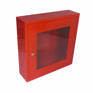 Wall hydrant cabinet HO-2, with glass door and locking lock.
