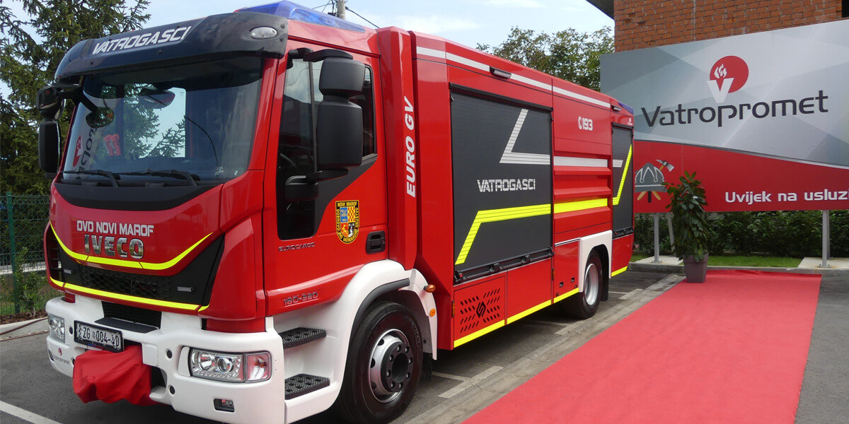 Handover of a new fire truck for DVD Novi Marof