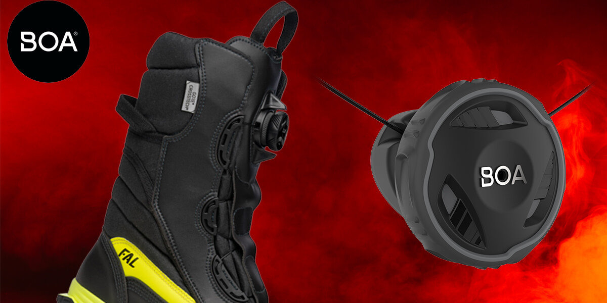 Information and instructions on how to easily repair the BOA H3 lacing system on fire boots.