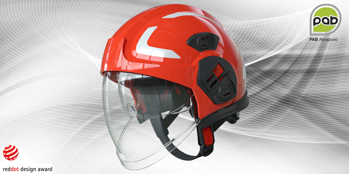 Firefighter Helmet PAB Fire 05, Red Dot Design Award Winner